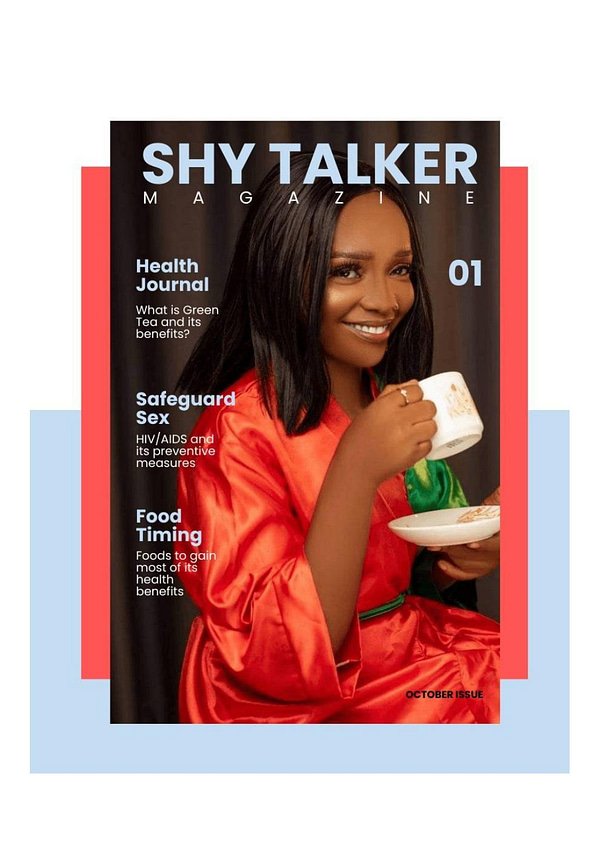 Shy Talker Magazine health OCTOBER ISSUE Shy Talker Shy Talker Magazine